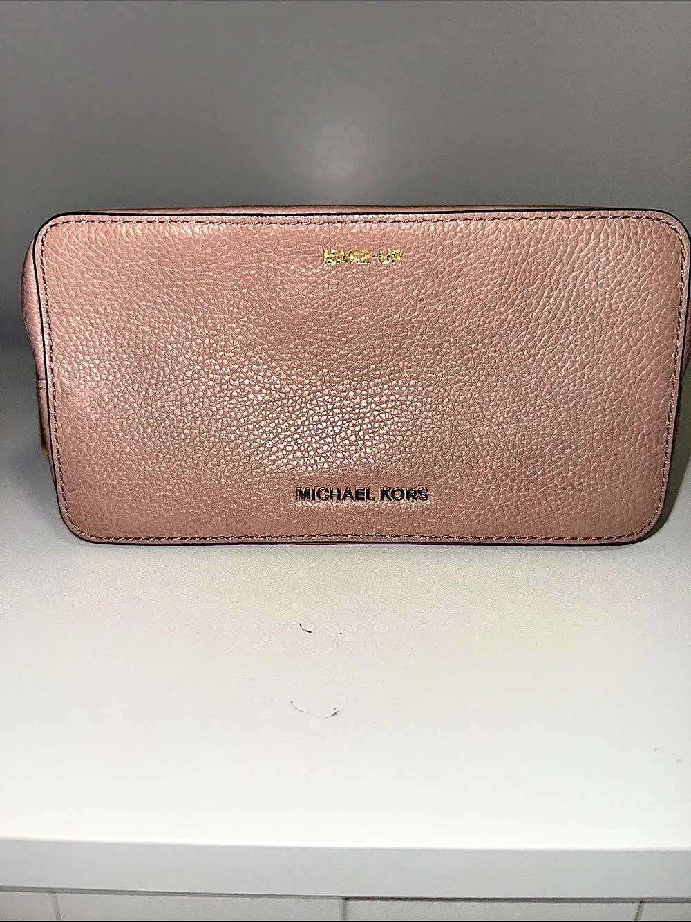 Michael Kors Jet Set Travel Double Zip Cosmetic Train Case Pink